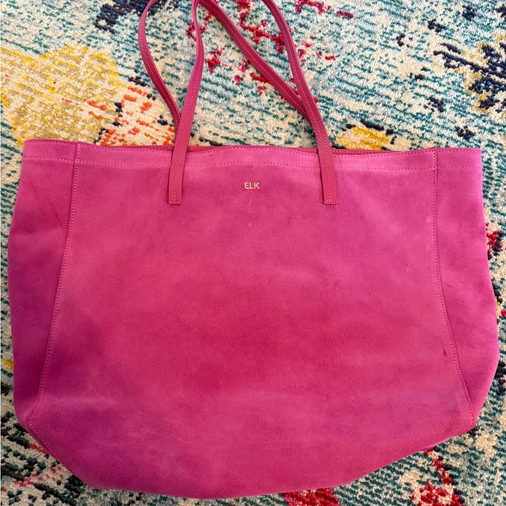 Mark & Graham Pink Suede Tote